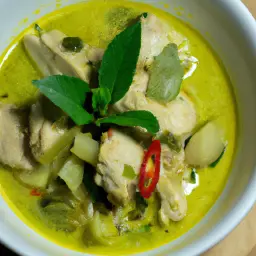 Teaser Image: Thai Green Curry with Jerk Chicken